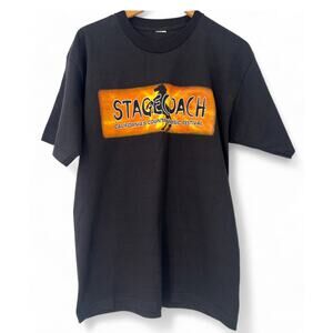 RARE 2010 Stagecoach Country Music Festival Large Black Concert Tee T-Shirt